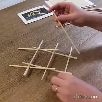 Make a Da Vinci Self-supporting Bridge from Chopsticks #wood #puzzle #howto #woodbridge #davinci
