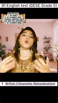 B1 English Test (GESE Grade 5) | SELT British Citizenship| Trinity College London ILR UK