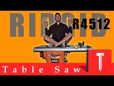 RIDGID R4512 Table Saw Assembly and Unboxing! **Entertaining**