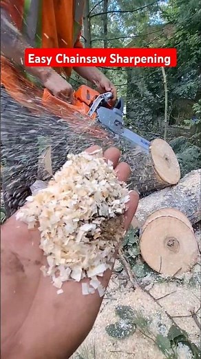 Sharpen your chainsaw chains back to factory with granbergs sharpener #diy #tools #chainsaw #stihl