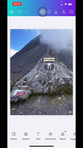 Tutorial Edit Foto di Gunung Merapi yang Realistis