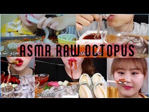 ASMR Raw Octopus - Compilation