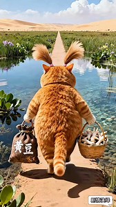 The big orange cat is cooking—soybean braised chicken feet. | Li Li