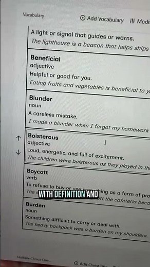 Diffit for Vocabulary