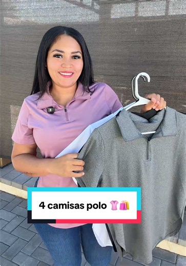 4 Pack camisas polo mujer con medio cierre - oferta de verano