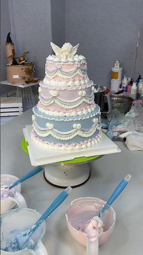 Cake 🍰 Popular cake online, cake tutorial, three colors