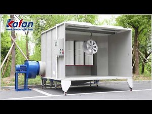 Kafan effective powder paint coating spray booth for sale
