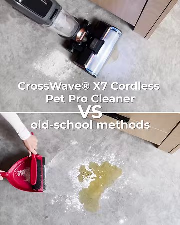 5K views · 46 reactions | Put down your mop and bucket and step up to the next generation of CrossWave machines: The new CrossWave® X7 Cordless Pet Pro Cleaner. | BISSELL | Facebook