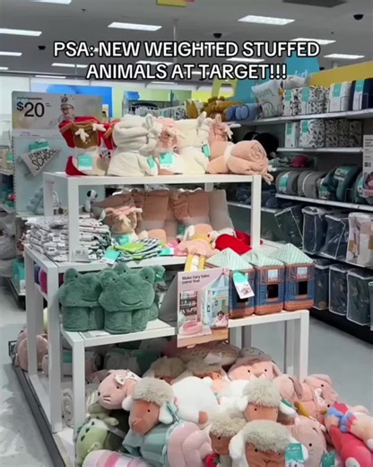 Sweet dreams and even sweeter snuggles 🌙 The Pillowfort weighted plushes are just right for your little one’s bedtime routine. https://tgt.biz/h22hck 🎥: @meili_zzz | Target