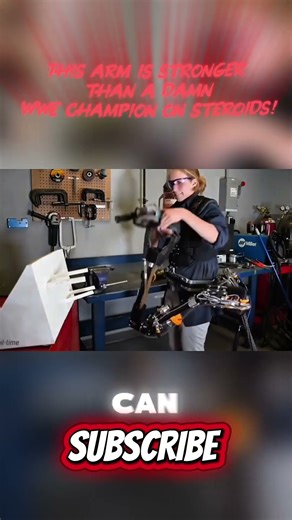 How is this arm stronger than a damn WWE champion on steroids? 💀💀 #innovation #technology