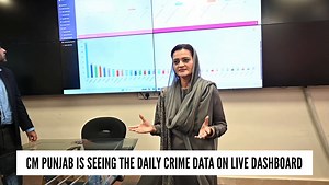 Punjab’s Chief Minister uses a live, technology-driven dashboard to monitor daily crime data, women’s safety, Safe City, Women City, and Climate Watch initiatives in real time. Crime trends by area and time are analyzed daily, enabling immediate oversight and action. The dashboard also tracks civic safety campaigns, such as ensuring all manholes are covered. | Marriyum Aurangzeb