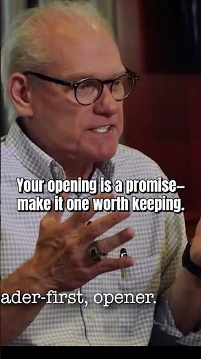 Your opening is a promise—make it one worth keeping.