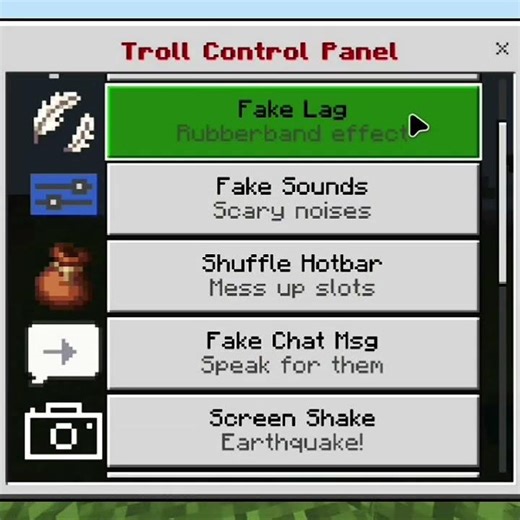 Troll menu🥶 #troll #trolling #funny #gaming #funnygaming #chaos #prank #rage #lol #viral