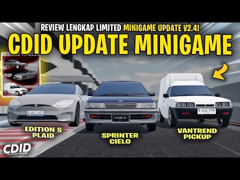 REVIEW SEMUA MOBIL MINIGAME UPDATE BARU CDID V2.4 ! SPESIAL JUGA - CDID V2.4 Roblox