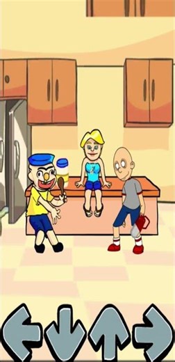 FNF Caillou VS Jeffy #shorts