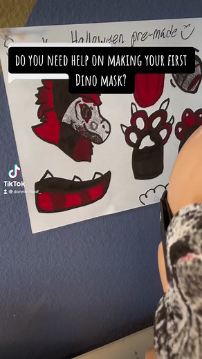 Hope that this helps!! #fursuittutorial #dinomask #dinomasktutorial #furrycommunity #donniefloofsfursuits