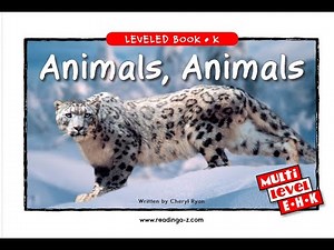 Reading A-Z book "Animals Animals" Read by Ms. Zayas
