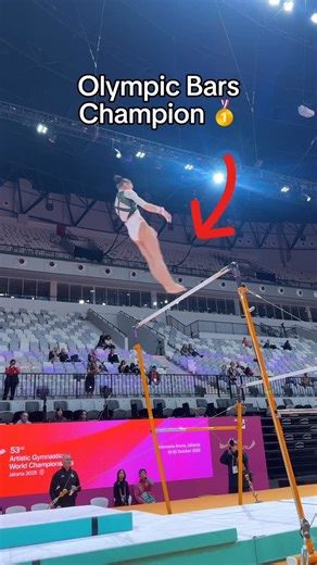 Ian Gunther | Daily Gymnastics on Instagram: "Her routine gives me chills 😳 #gymnastics #gymnast #olympics #olympic #sports #sport #bars #algeria"