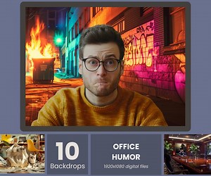 Funny Zoom Backgrounds, Office Puns & Virtual Gags, Hilarious Meeting Backdrops, Work From Home Humor, Digital Download Decor, Dumpster Fire - Etsy UK