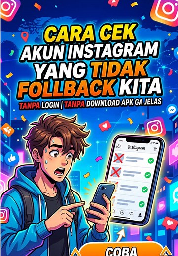 Cek Akun Instagram Tak Follback Tanpa Login