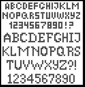 Cross Stitch Alphabet Pattern: Lettering Font (PDF Instant Download) #E97FC - Etsy UK