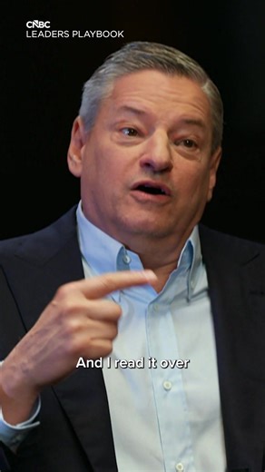 The head of Netflix doesn't turn to management books for leadership advice. Co-CEO Ted Sarandos says his biggest lessons come from rereading "Typhoon" by Joseph Conrad — a century-old novel that pits man against storm — because true leadership is revealed when decisions go wrong, not when they go right. Question: Where have your biggest leadership lessons come from? Books, mentors, or mistakes? Weigh in in the comments below. Tune into the series premiere of CNBC's "Leaders Playbook" — a new lea