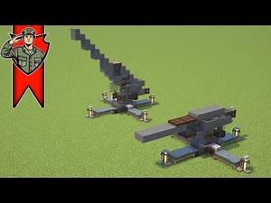 How to Build a Flak 88 Anti-Aircraft Gun in Minecraft! (1.5:1 Scale)