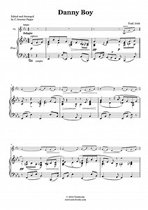 Oh Danny Boy (accompaniment part) (Traditional) - Piano Sheet Music