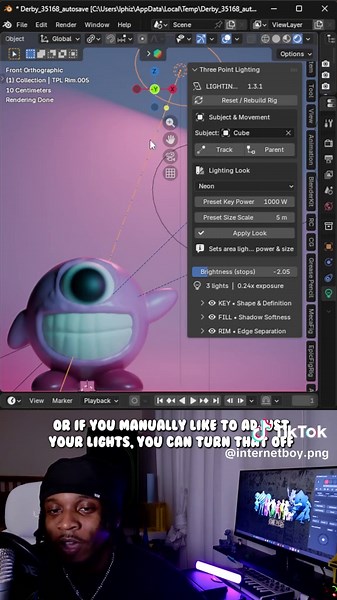 Blender 3d | I created a Lighting Addon 😤🌎🧩💾💡🔦❗️ #blenderanimation #blender3d #blenderart #blendercommunity #blenderartist