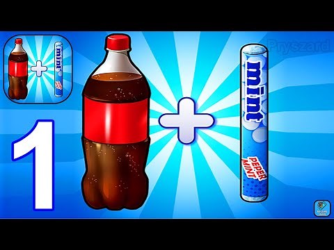 Drop and Explode: Soda Geyser Coca Cola & Mentos - Gameplay Walkthrough Part 1 Levels 1-4 (Android)