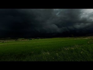 Dark Thunderstorm Approaching Over Valley | Calm Before the Storm Ambience | 3 HOURS