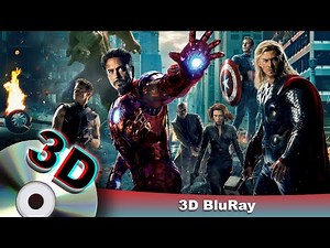 The Avengers (Marvel 2012) - Menu Walkthrough's (3D Blu-Ray) [ANAGLYPH Red/Blue]