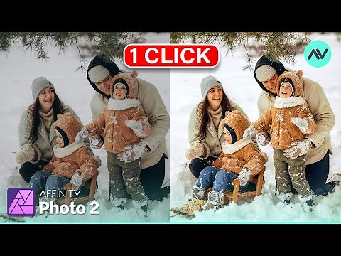 One-Click Photo Editing! Instantly Improve Any Photo in Affinity Photo | Affinity Photo Tutorial