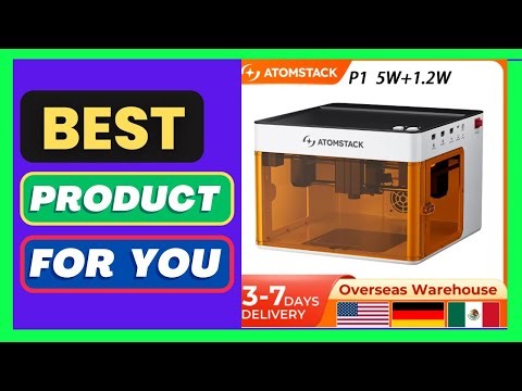 ATOMSTACK P1 Mini Laser Engraver, 5W+1.2W, Cuts Metals