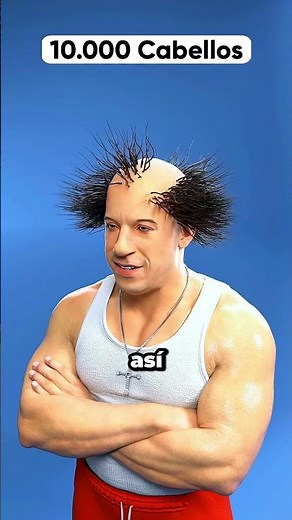 1 Hair vs 1,000,000 Hairs - Vin Diesel😨 #trivia