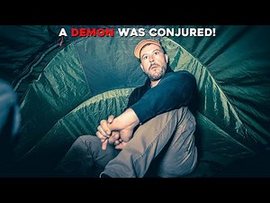 (A DEMON WAS CONJURED) SCARIEST CAMPING TRIP EVER IN HAUNTED SATANIC CULT FOREST