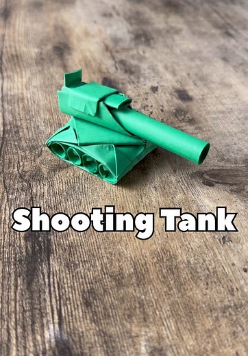 Origami Shooting Tank: Easy Tutorial for Paper Crafts