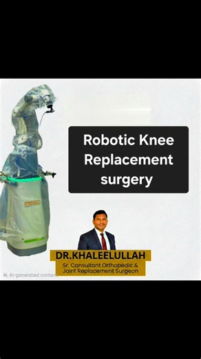 dr Khaleelullah | We are humbled to announce the successful completion of a Robotic Knee Replacement Surgery at Mythri Hospitals, utilizing the advanced... | Instagram