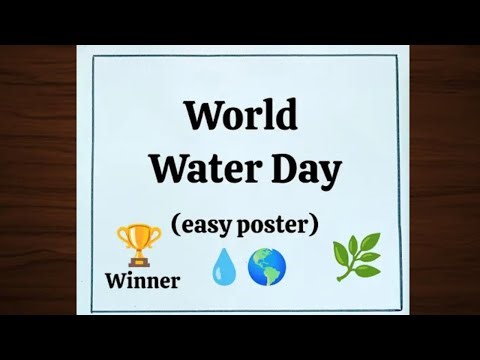 World Water Day Poster Drawing / Save Water Save Earth Drawing / Water Day Drawing / Save Water
