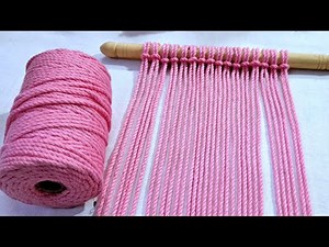 Macrame -Simple Diy Macrame Coaster ☕️🩷-Easy Step By Step Tutorial For Beginners