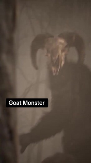 Goat Monster Calling Friends in Haunted Forest