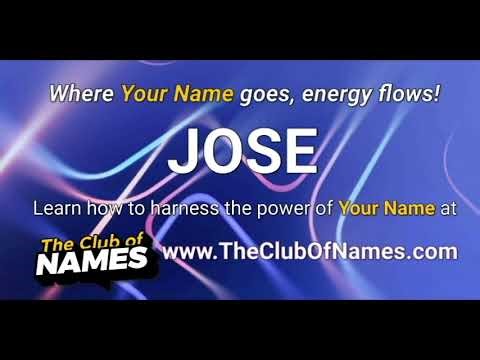 😎 Meaning of the Name Jose Has a Frequency 💥 Harness the Power of Your Name Jose!