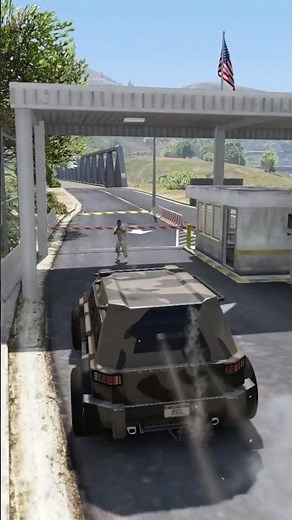 Strongest Vehicle vs Military Base #roving_gamer #gtav