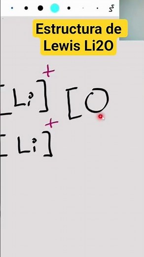 Estructura de Lewis Óxido de Litio Li2O #aulaexpress