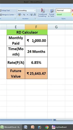 RD Calculator #excel