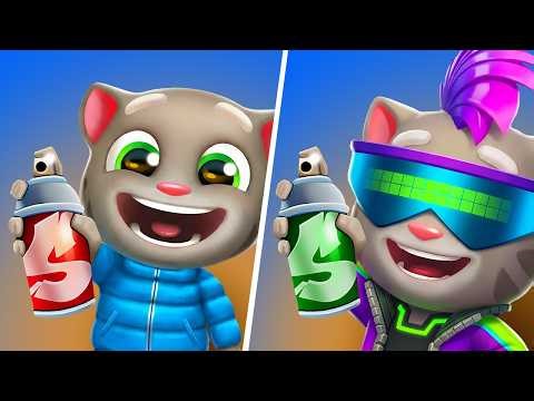 Talking Tom Cat vs Talking Tom Time Rush, Talking Tom Gold Run Characters, My Talking Tom Friends