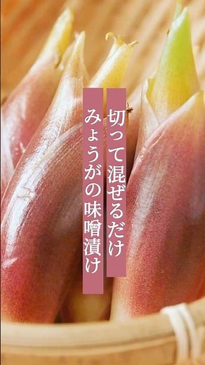 漬けるだけで簡単！「みょうがのみそ漬け」｜ kufura [ クフラ ] #shorts
