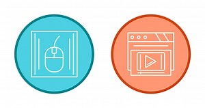 Mouse and Video Player Icon