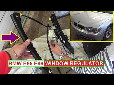 How to Remove and Replace Front Window Regualtor on BMW E65 E66 745 750 760 735 740