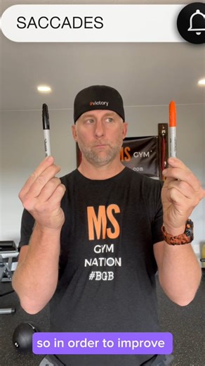 SACCADES In this video, we will be working on eye plyometrics which are quick powerful movement. These drills are called Eye Jumps or SACCADES You use EYE JUMPING daily when you read, watch TV, move around your house, exercise, change direction, and drive/ride in a car. Practicing and mastering saccade training will increase your balance, strength, endurance, and confidence as you move throughout this world. When you teach your eyes and your brain to react quicker, you improve your ability to ch